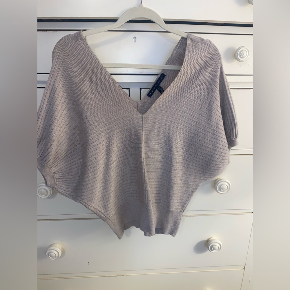 WHBM a summer sweater. Tan. Size Ex Small. Worn once. Great like new condition.